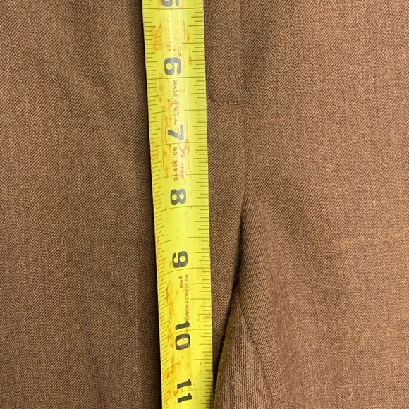 Eccoci Dark Brown Wool Straight Leg Work Pants Size 8 - Picture 12 of 14